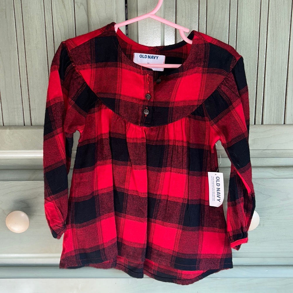 Old Navy Buffalo Plaid 3T Top